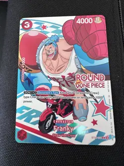 One Piece x Round 1 Franky Promo Card ST21-011 (English) - Image 1