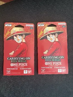 One Piece Carrying On His Will Sleeved Booster Pack (Lot of 2) OP-13 ENGLISH - Image 1