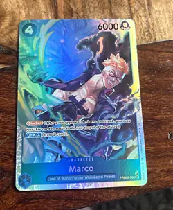 Bandai One Piece Card Game Marco PRB02-008 EN Special Rare Foil Alt Art - Image 1