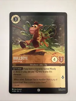 Bullseye Loyal Horse 17/204 Cold Foil Disney Lorcana TCG Wilds Unknown NM - Image 1
