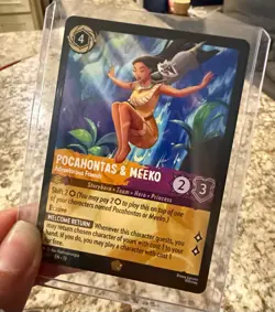 Disney Lorcana Pocahontas & Meeko, Non Foil, Legendary, Attack of The Vine. - Image 1