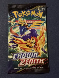 Pokemon Crown Zenith Booster Pack - 10 Cards / Pack - Sealed - Image 1