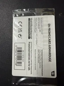 New Rare Armarouge 30th Anniversary Stamp Pokemon Promo Card Pitch Black Holo - Image 2