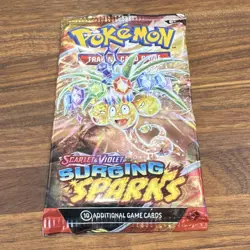 Pokemon TCG Scarlet & Violet—Surging Sparks Booster Pack, 10 Cards, English - Image 1