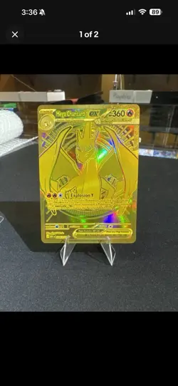 Pokemon TCG 4-Card Lot Bubble Mew, Treechu, Gold Charizard. Mega Greninga - Image 2