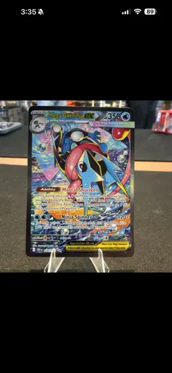 Pokemon TCG 4-Card Lot Bubble Mew, Treechu, Gold Charizard. Mega Greninga - Image 3