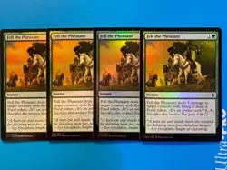 MTG 4x FOIL Fell the Pheasant Throne of Eldraine Magic the Gathering Card x4 NM - Image 1