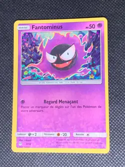 Fantominus 7/12 Holo - McDonald's French Promo Pokemon Card - LP - Image 1