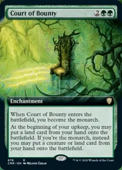 Court of Bounty (Extended Art) -Foil Medium Play MTG Commander Legends - Image 1