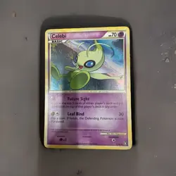 Celebi 3/102 Holo Rare Pokemon Card HGSS Triumphant PTCG - Image 1