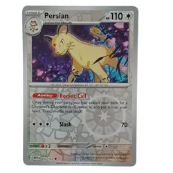 Persian 053/165 Reverse Holo Pokemon 151 English TCG Card NM - Image 1
