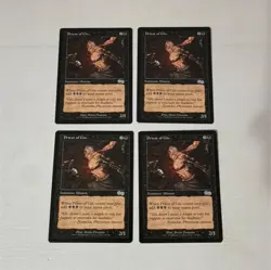 Priest of Gix x4 MTG Urza's Saga Black Creature Card Lot English 1998 - Image 1