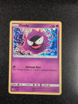Pokemon TCG Gastly Holo Card 7/12 McDonald's Promos 2019 - Image 1