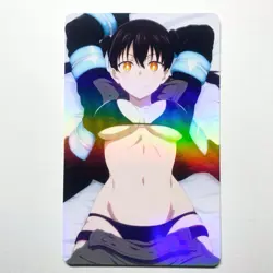 Fire Force Tamaki Kotatsu Sexy Doujin Waifu Girl Lewd Anime Art Goddess Card - Image 1