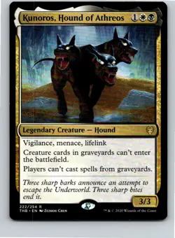 Magic the Gathering Kunoros, Hound of Athreos Theros Beyond Death MTG Free Ship! - Image 1