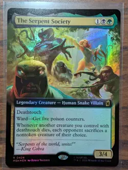MTG The Serpent Society (424/522) Marvel Super Heroes NM FOIL- Extended Art - Image 1