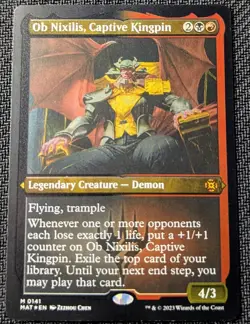 MTG Ob Nixilis, Captive Kingpin ETCHED FOIL MOM: The Aftermath NM/M Pack Fresh - Image 1