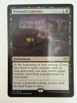 MTG Oversold Cemetery 096 Dominaria Remastered NM Free UK P&P FOIL - Image 1