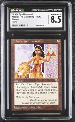 MTG Lion's Eye Diamond Mirage Near Mint CGC 8.5 - Image 1