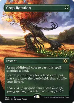 MTG Crop Rotation Double Masters 349 Foil Rare - Image 1