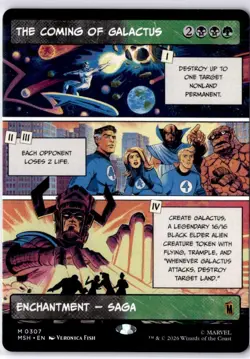 The Coming of Galactus (Borderless) Marvel Super Heroes Regular NM M 0307 - Image 1