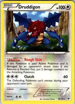 Druddigon 89/101 Rare Noble Victories Pokemon Lightly Played - Image 1