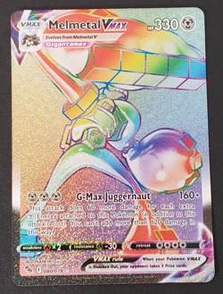 Pokemon Melmetal VMAX 080/078 Pokemon GO Secret Rainbow Rare Full Art - Image 1