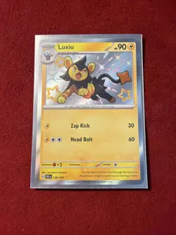 Luxio 136/091 Baby Shiny Pokemon SV Paldean Fates - Image 1