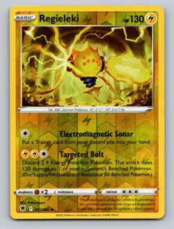 Regieleki 051/189 Rare Astral Radiance Pokemon Reverse Holo LP - Image 1