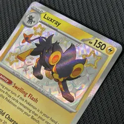 Luxray 137/091 Paldean Fates Shiny Rare Pokemon TCG NM - Image 3