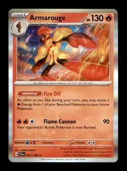 Armarouge 041/198 Rare Scarlet & Violet Pokemon Holo Near Mint - Image 1