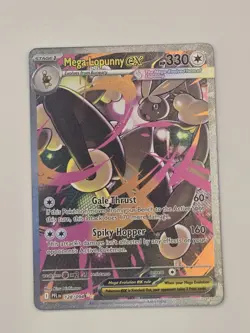 Mega Lopunny Ex 128/94 - NM Illustration Rare - Pokemon Phantasmal Flames - Image 1
