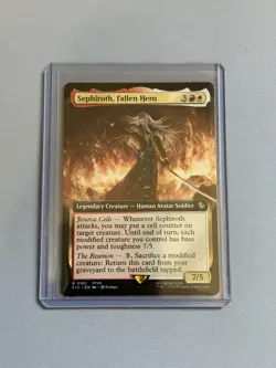 MTG: Sephiroth, Fallen Hero (Extended Art) [Final Fantasy] Near Mint - Image 1