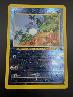 Pokemon TCG Marill Southern Islands Promo Reverse Holo 11/18 40 HP Basic English - Image 1