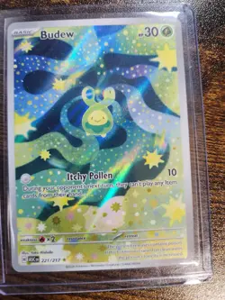Budew 221/217 Illustration Rare Ascended Heroes Pokemon Holo Near Mint - Image 1