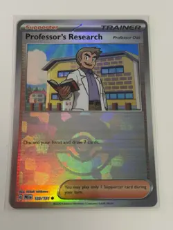 Professor's Research Poke Ball 122/131 Prismatic Evolutions Pokemon Holo NM - Image 1
