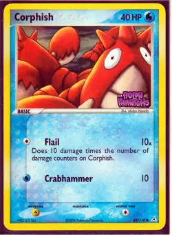 VINTAGE 2006 POKEMON CORPHIS 63/110 EX HOLON PHANTOMS-REVERSE HOLO-STAMPED NM/LP - Image 1