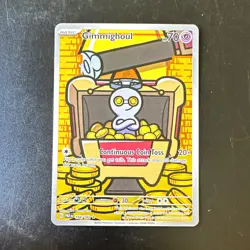 The Pokemon Company Gimmighoul 198/182 IR Holo SV04 Paradox Rift EN 2023 - Image 1