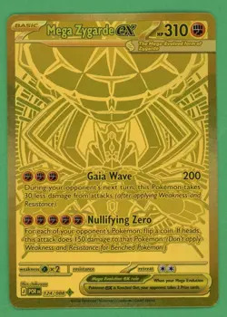 Mega Zygarde Ex Pokemon Perfect Order Gold Hyper Rare 124/088 - Image 1
