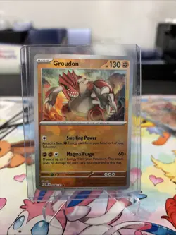 Groudon (Master Ball) 049/131 Prismatic Evolutions Holo Pokemon TCG M/NM - Image 1