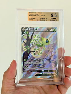 Celebi V 245/264 Fusion Strike Alt Art Secret BGS 9.5 GEM MINT Pokemon - Image 3