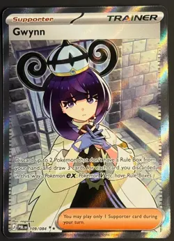 Gwynn Full Art Pitch Black 109/084 NM Pokemon TCG - Image 1
