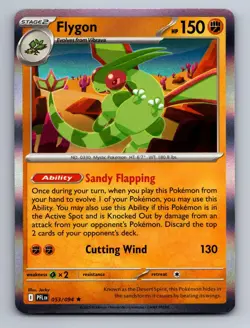 Flygon (Cosmos Holo) 053/094 Rare Blister Exclusives Pokemon Near Mint - Image 1