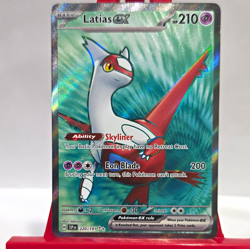 Pokemon TCG Latias ex 220/191 Sv08 Surging Sparks Illustration Rare Full Art - Image 1