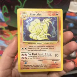 Pokemon TCG Ninetales Base Set 12/102 Holo 1999-2000 Wizards Base Set Copyright - Image 1