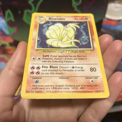 Pokemon TCG Ninetales Base Set 12/102 Holo 1999-2000 Wizards Base Set Copyright - Image 2