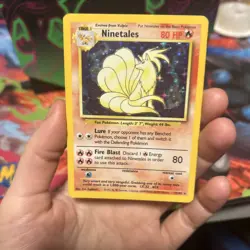 Pokemon TCG Ninetales Base Set 12/102 Holo 1999-2000 Wizards Base Set Copyright - Image 3