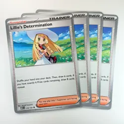 Lillie's Determination 119/132 (4X Playset) / Pokemon TCG - MEG [I] / NM-LP - Image 1
