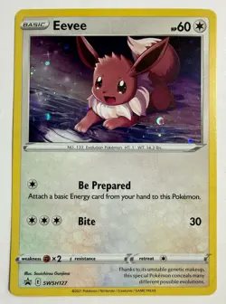 EEVEE SWSH127 HOLO PROMO SWORD & SHIELD PROMO POKEMON LP - Image 1