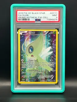 Celebi XY111 Holo-2016 Pokemon XY Black Star Promo Mythical Collection PSA 9 - Image 1
